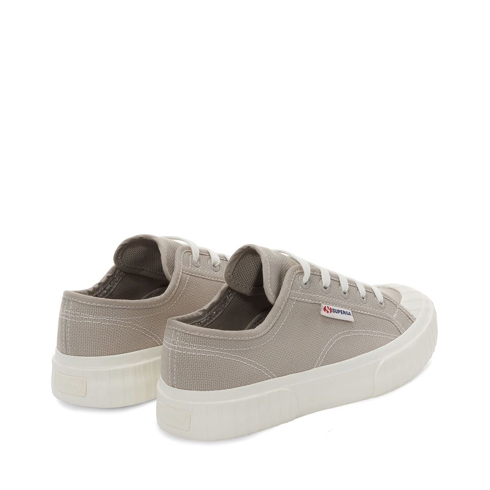 Superga 2630 Stripe Grey Low Top Sneakers - Men's Sneakers USA | US7453023